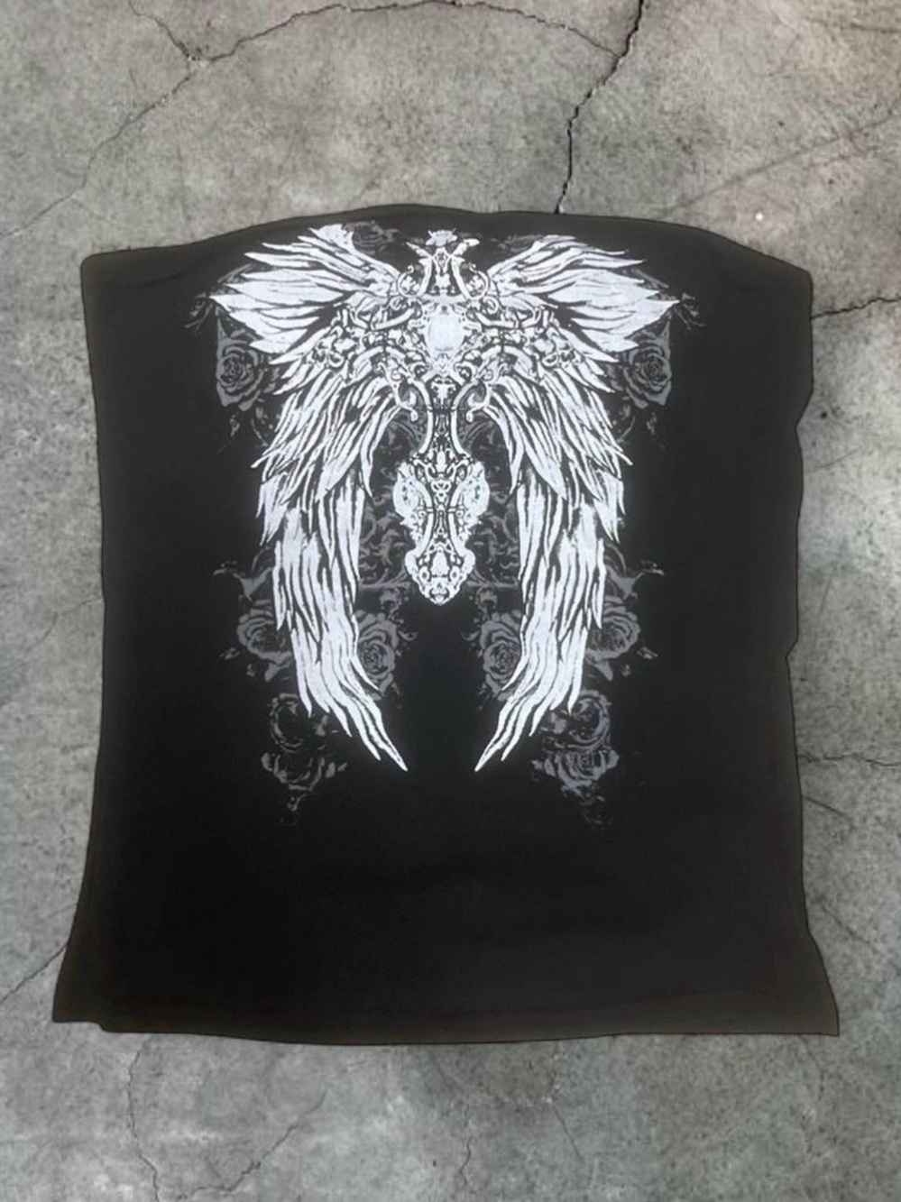Y2K Black & White Angel
Wings Tank Top